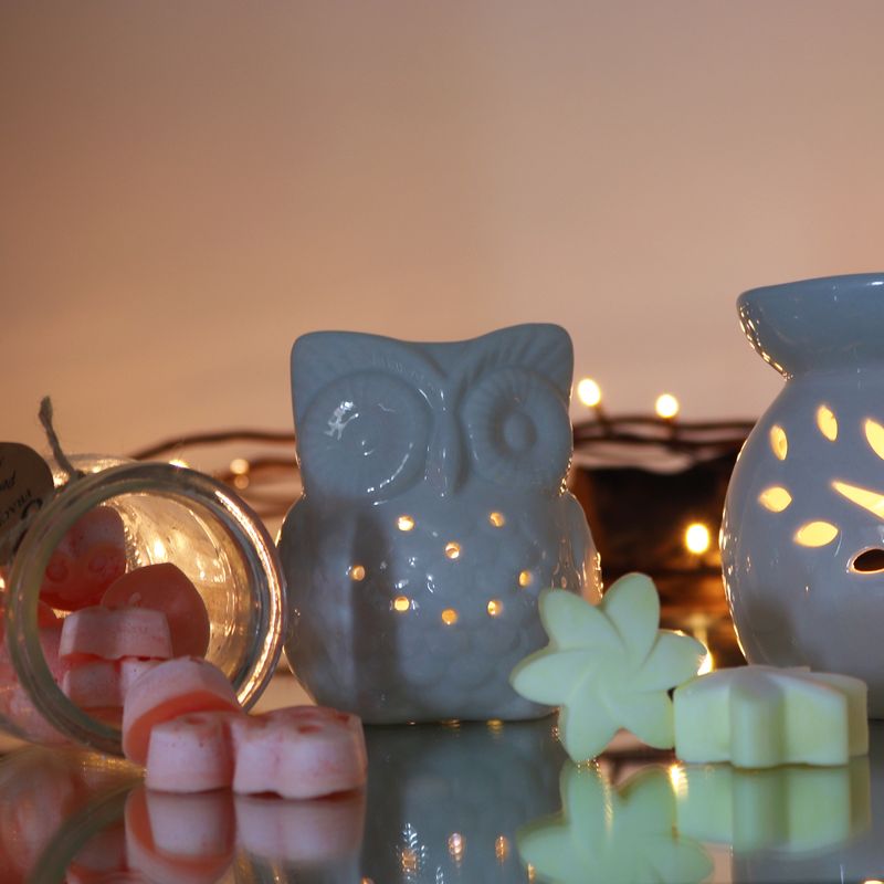 Klasická Bílá Aroma Lampa - Vysoká Sova