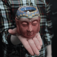 Aroma Lampa Buddha - Ružová & Modrozelená