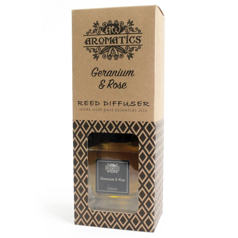 Pelargonie & Růže Difuzér s Esenciálním Olejem - 200 ml
