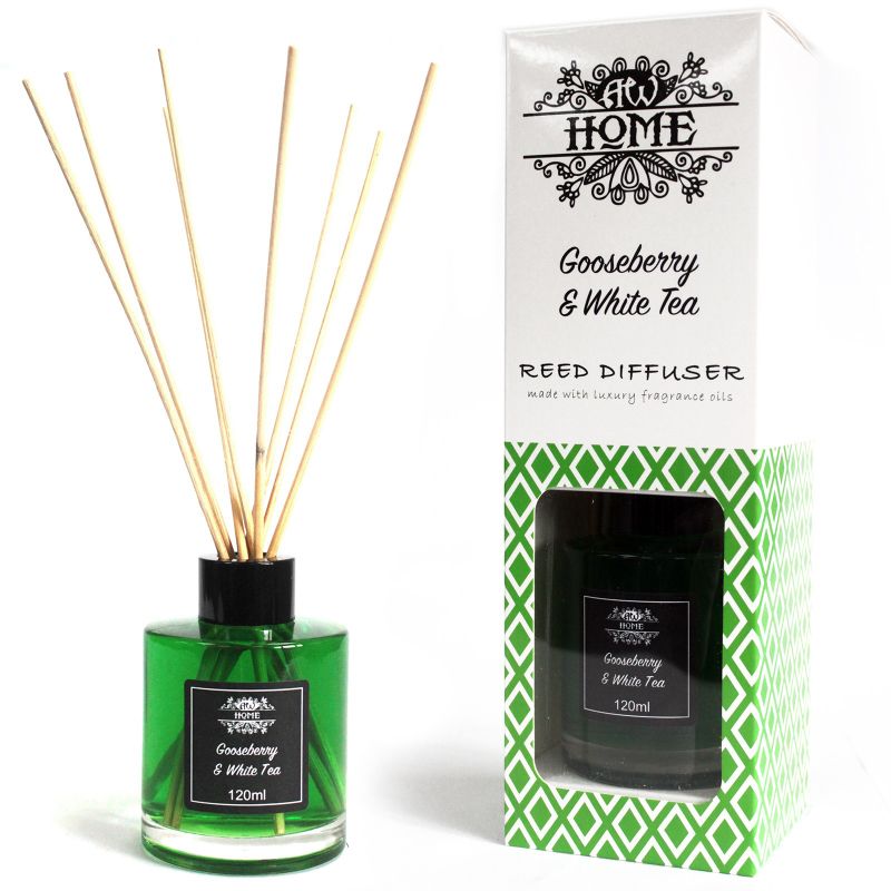 Domácí Vonný Difuzér -Angrešt a Bílý Čaj 120ml