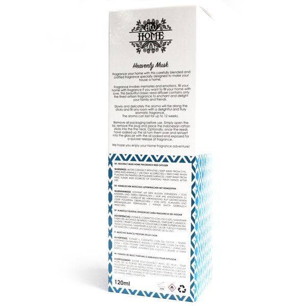 Domácí Vonný Difuzér -Nebeské Pižmo 120ml