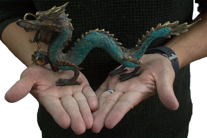 Fengshui -Střední Drak s Koulí - 27cm