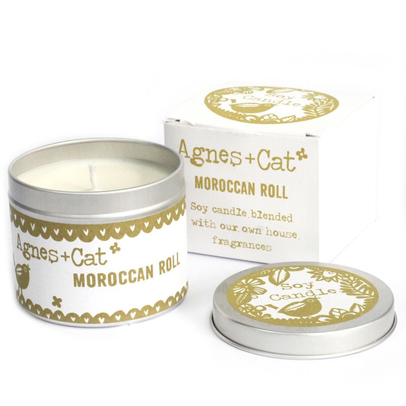 200g Svíčka v Plechovce - Dárkové Balení - Moroccan Roll