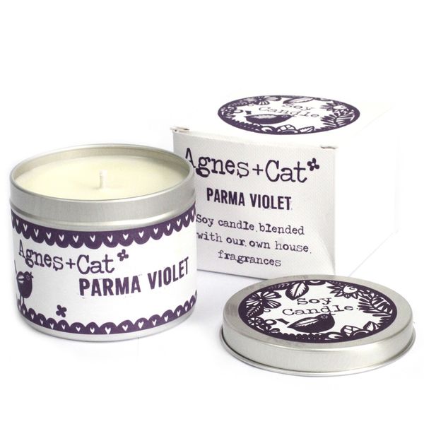 200g Svíčka v Plechovce - Dárkové Balení - Parma Violet