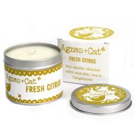 200g Svíčka v Plechovce - Dárkové Balení - Citrus