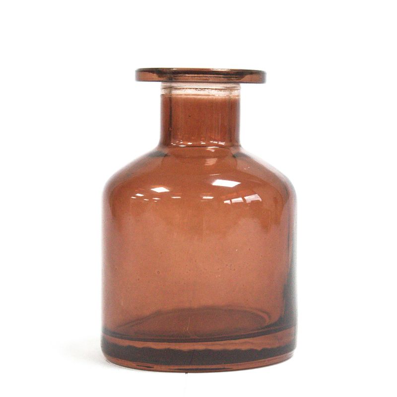 140 ml Oválná Alchymistická Difuzní Láhev - Jantarová