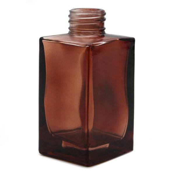 100 ml Čtvercová Vysoká Difuzní Láhev - Jantarová