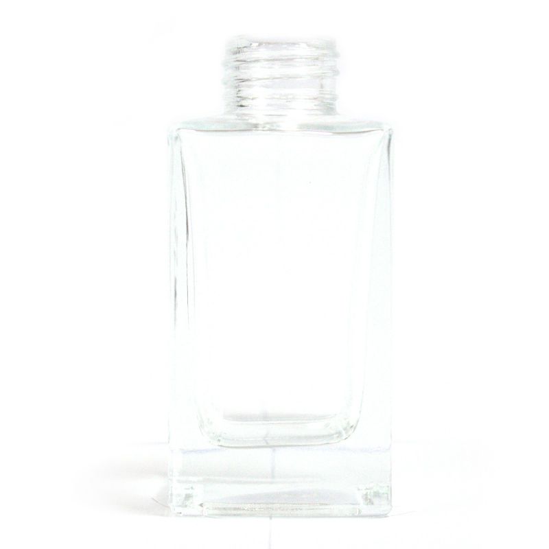 100 ml Čtvercová Vysoká Difuzní Láhev - Čirá