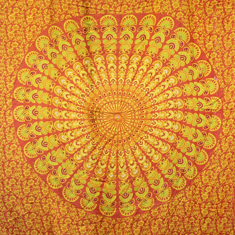 Sarong Mandala - Pomeranč & Limetka