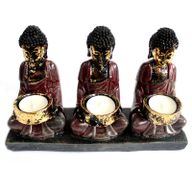 Antický Buddha - Svícen - Oddaná Trojice