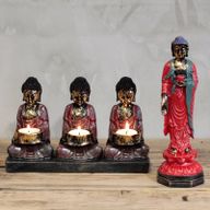 Antický Buddha - Svícen - Oddaná Trojice