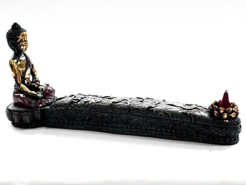 Antický Buddha - Stojan na Vonné Tyčinky