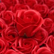 Craft Soap Flowers - Med Rose - Red Wholesale