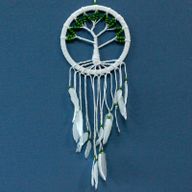 Lapač Snů - Strom života - 22cm Bavlna (různé)