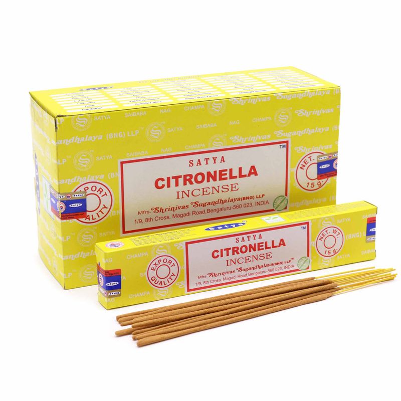 Vonné Tyčinky Satya - 15g - Citronela
