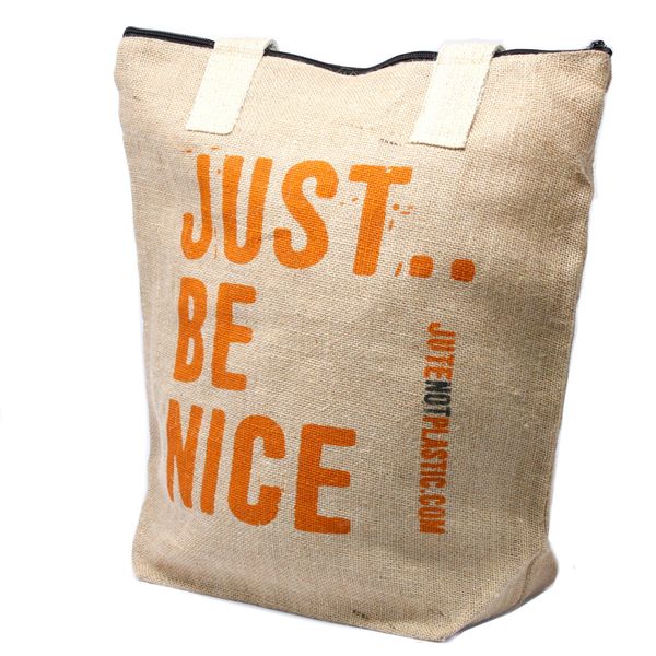 EKO Jutové Tašky - Just Be Nice - 4 různé vzory