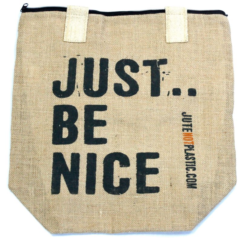 EKO Jutové Tašky - Just Be Nice - 4 různé vzory