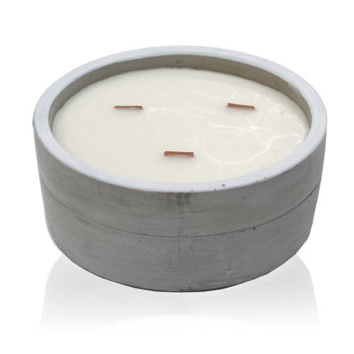 Sojové Svíčky v Betonu - Velké - Patchouli a Tmavý Jantar