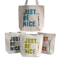 EKO Bavlnněné Tašky - Just Be Nice - 4 různé vzory