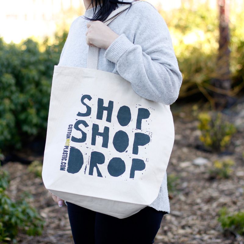EKO Bavlnněné Tašky - Shop Shop Drop - 4 různé vzory