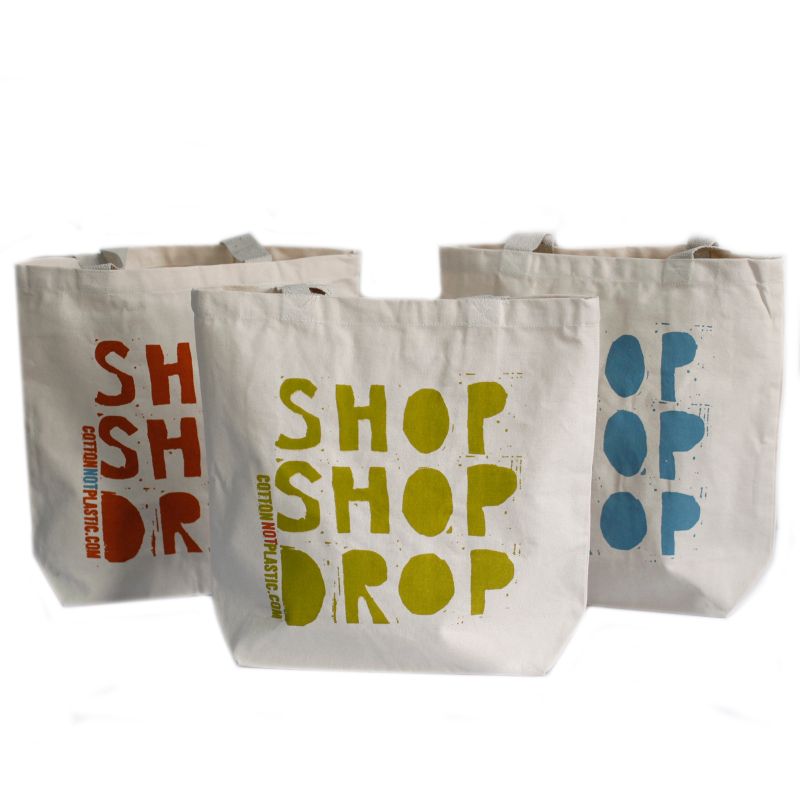 EKO Bavlnněné Tašky - Shop Shop Drop - 4 různé vzory