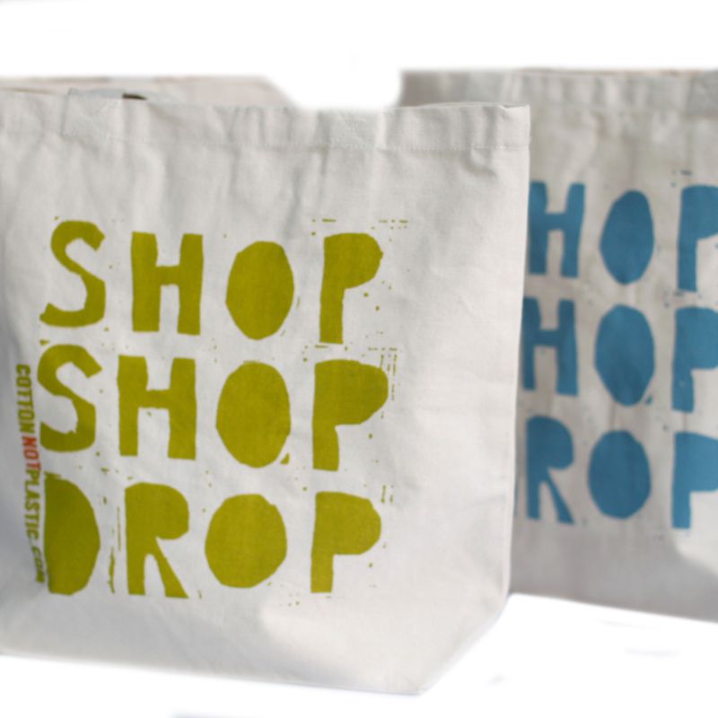 EKO Bavlnněné Tašky - Shop Shop Drop - 4 různé vzory