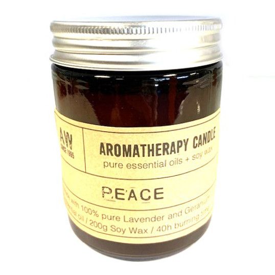 Aromaterapeutická Sójová Svíčka 200g - Mír