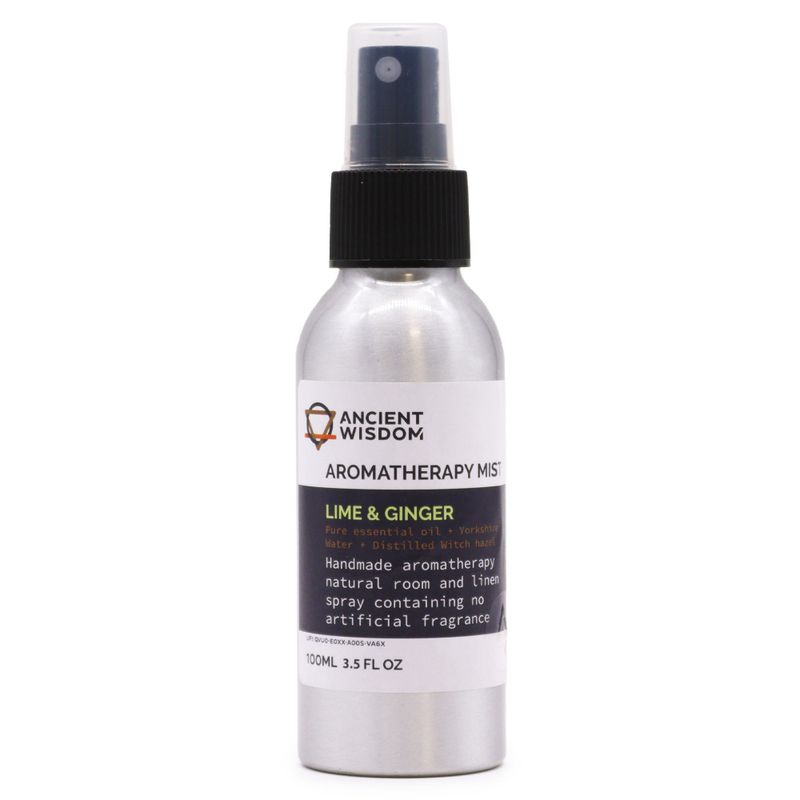 100ml Rozprašovač s Esenciálními Oleji - Limetka & Zázvor