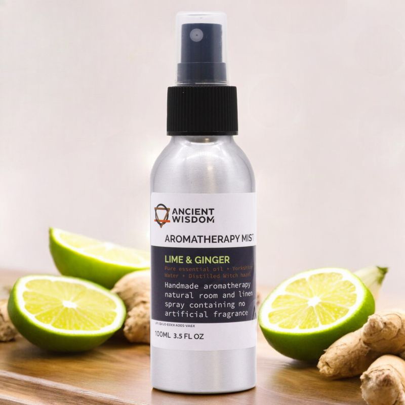 100ml Rozprašovač s Esenciálními Oleji - Limetka & Zázvor