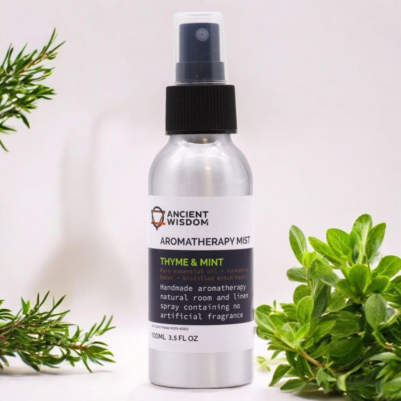 100ml Rozprašovač s Esenciálními Oleji - Tymián & Máta