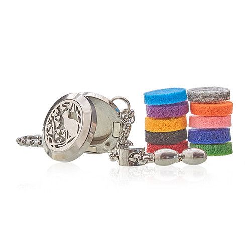 Aroma Náramek - Kočka & Květy - 20mm