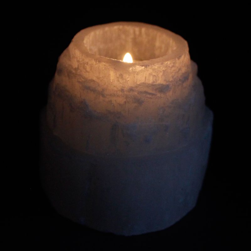 Selenitový Svícen - Vrch Hory - 8 cm