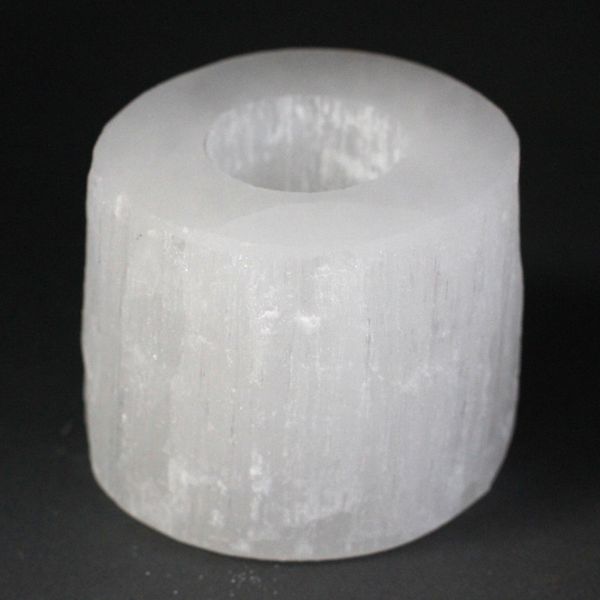 Selenitový Svícen - Válec - 8 cm