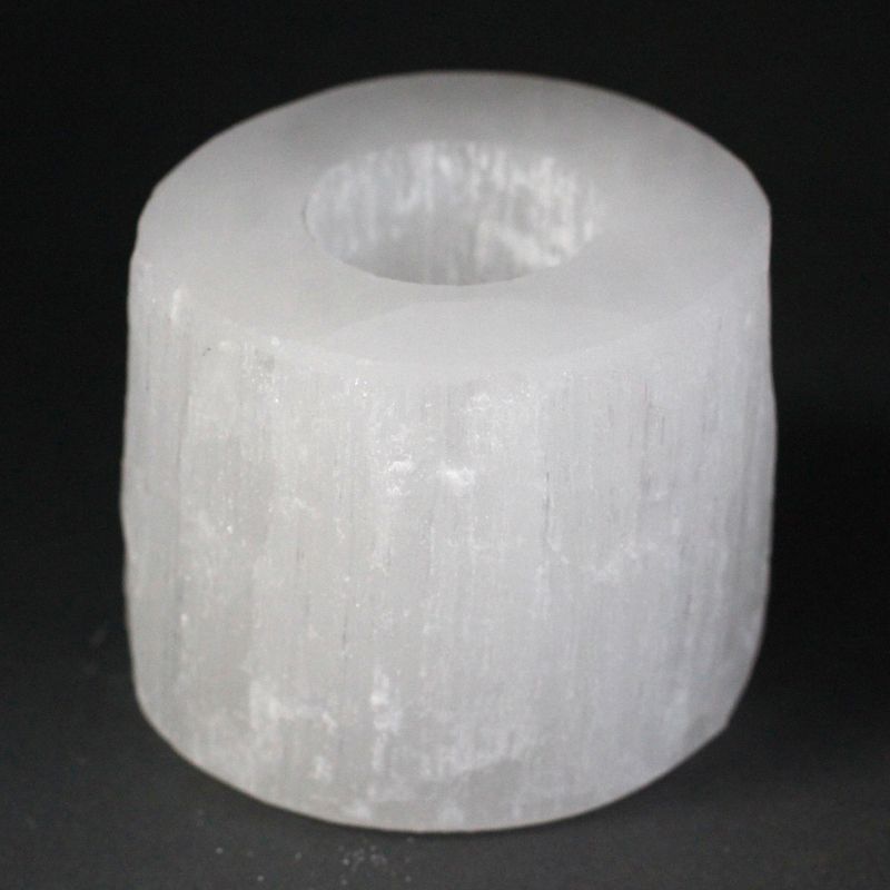 Selenitový Svícen - Válec - 8 cm