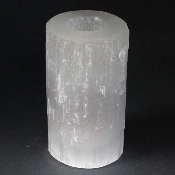 Selenitový Svícen - Válec - 15 cm