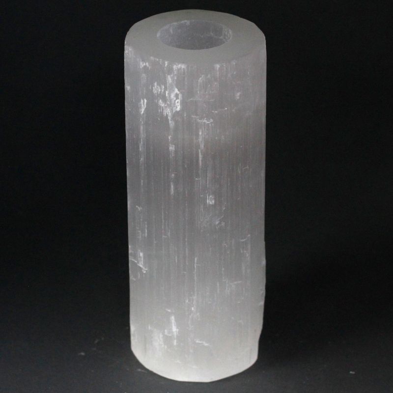 Selenitový Svícen - Válec - 20 cm