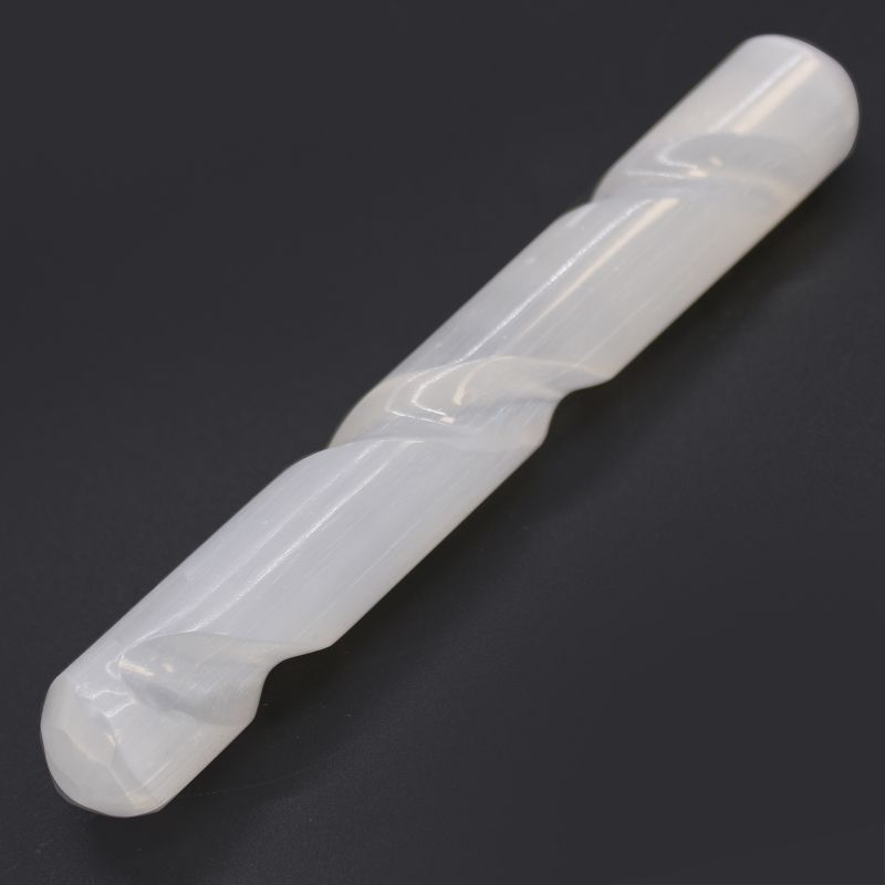Selenitová Spirálovitá Hůlka - 16 cm (kulaté konce)