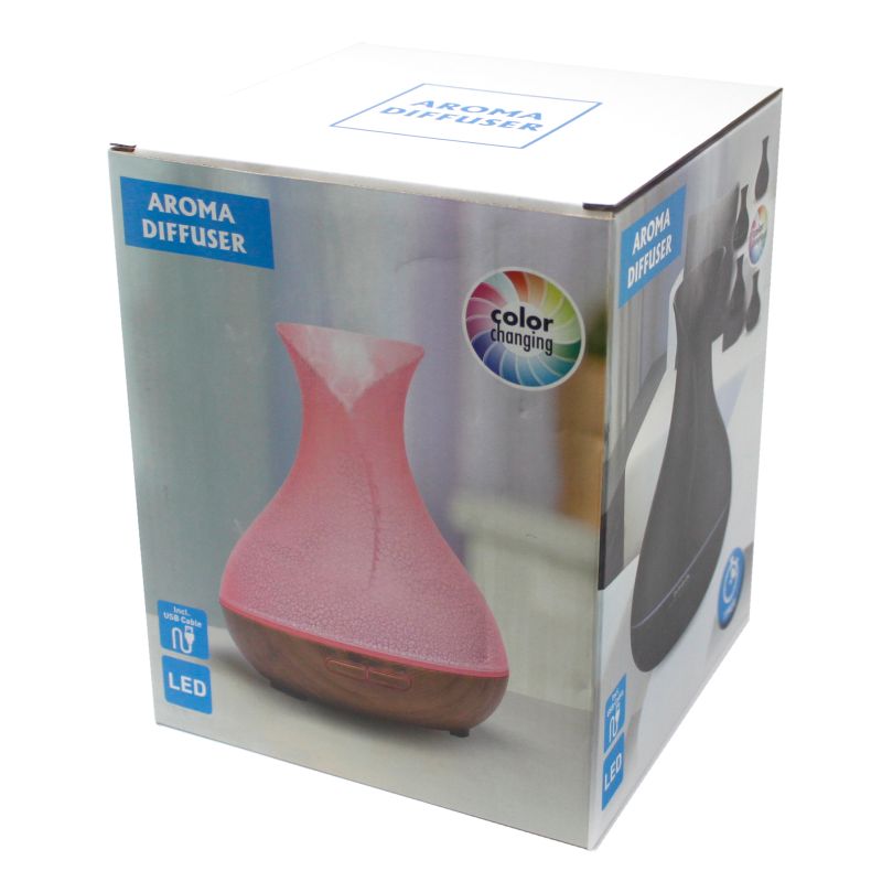 Aroma Difuzér Palma - Popraskaný Efekt - USB kabel - Měnící se Barvy - Časovač