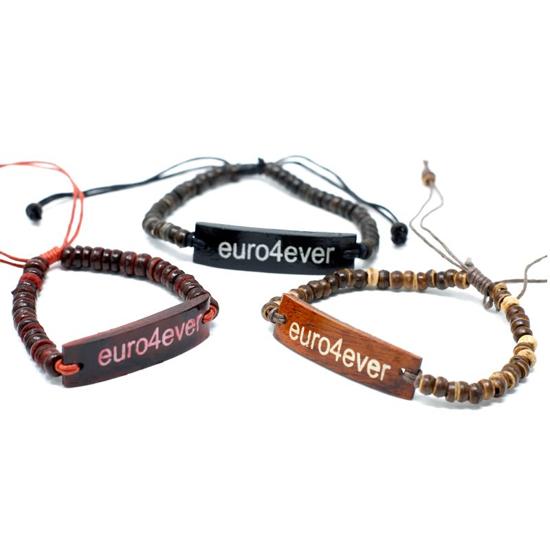 Kokosové Náramky se Sloganem - Euro4Ever