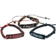 Kokosové Náramky se Sloganem - #Friends