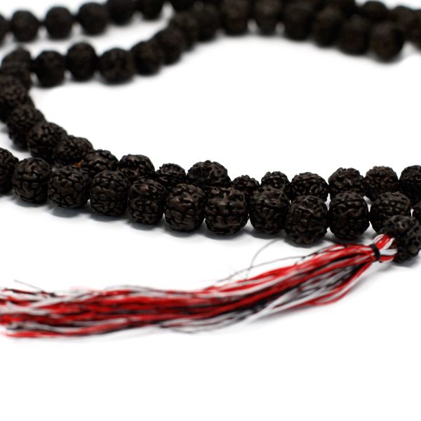 108 Rudraksha Mala - Tmavý