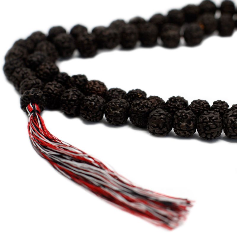 108 Rudraksha Mala - Tmavý