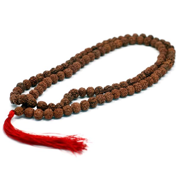 108 Rudraksha Mala - Hnědý