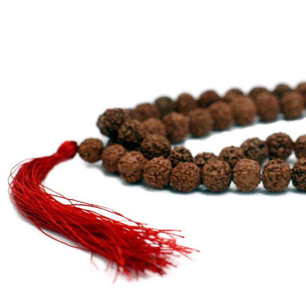 108 Rudraksha Mala - Hnědý