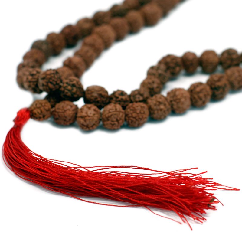 108 Rudraksha Mala - Hnědý