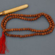 108 Rudraksha Mala - Hnědý