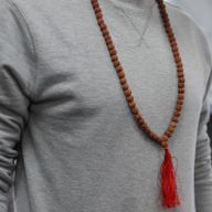 108 Rudraksha Mala - Hnědý
