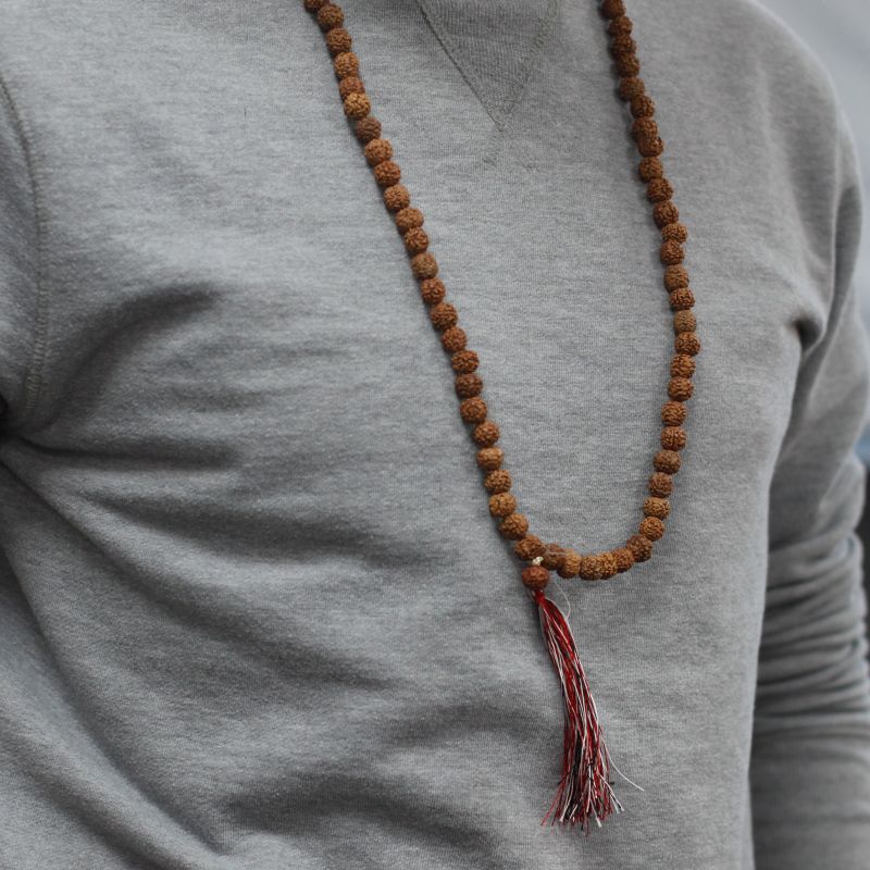 108 Rudraksha Mala - Přírodní