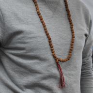 108 Rudraksha Mala - Přírodní