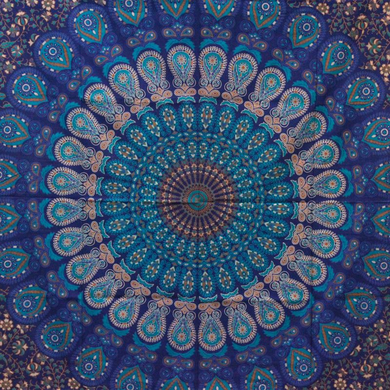 Bavlněný Přehoz na Postel (Velký) - Klasická Mandala
